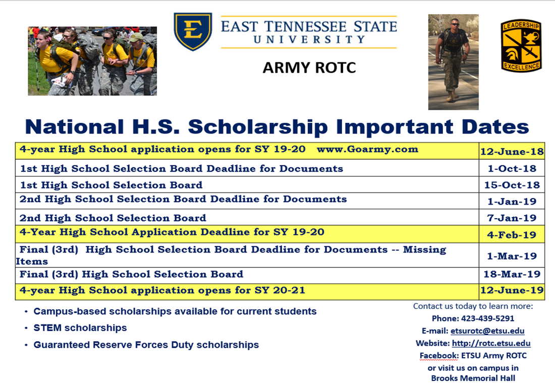 Scholarship Info Juniorsenior Application Timeline Topper Jrotc